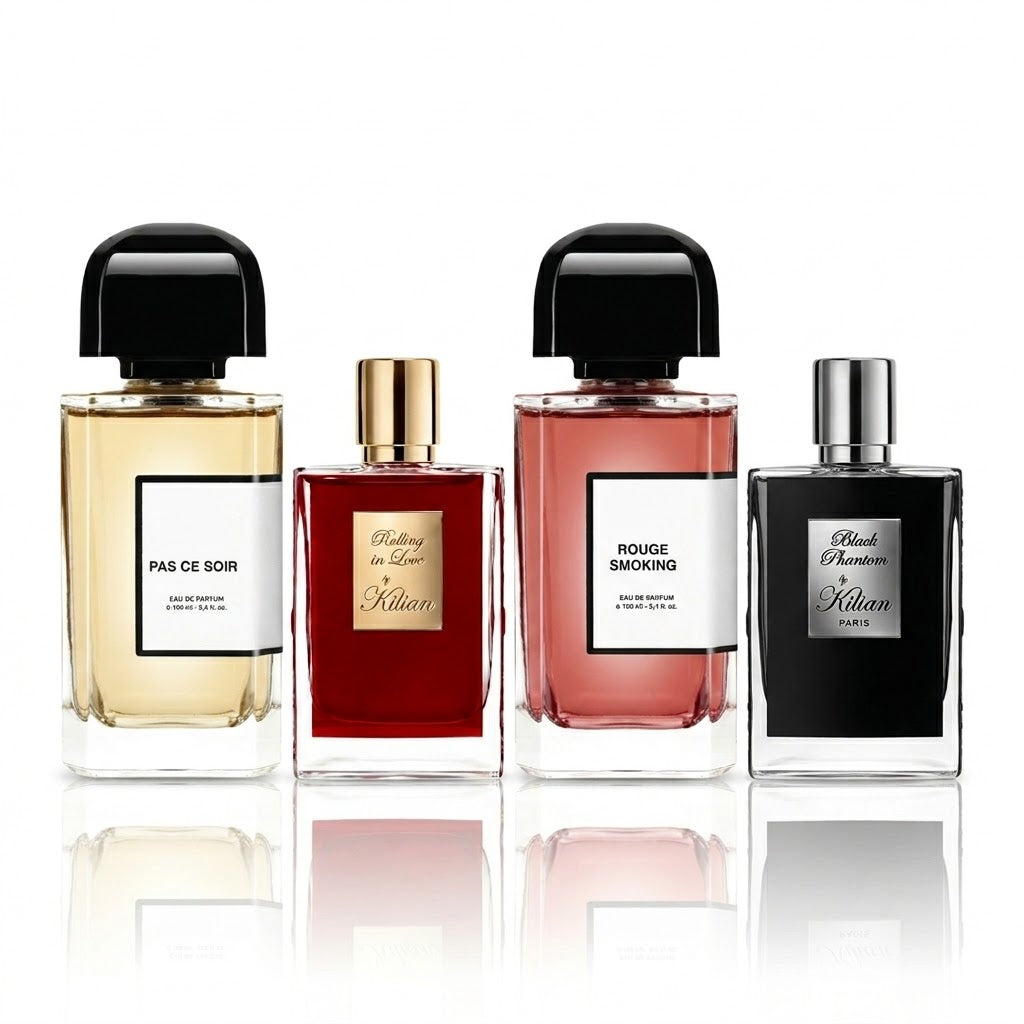 Set de 4 perfumes | Pas Ce Soir, Rolling in Love, Rouge Smoking e Black Phantom