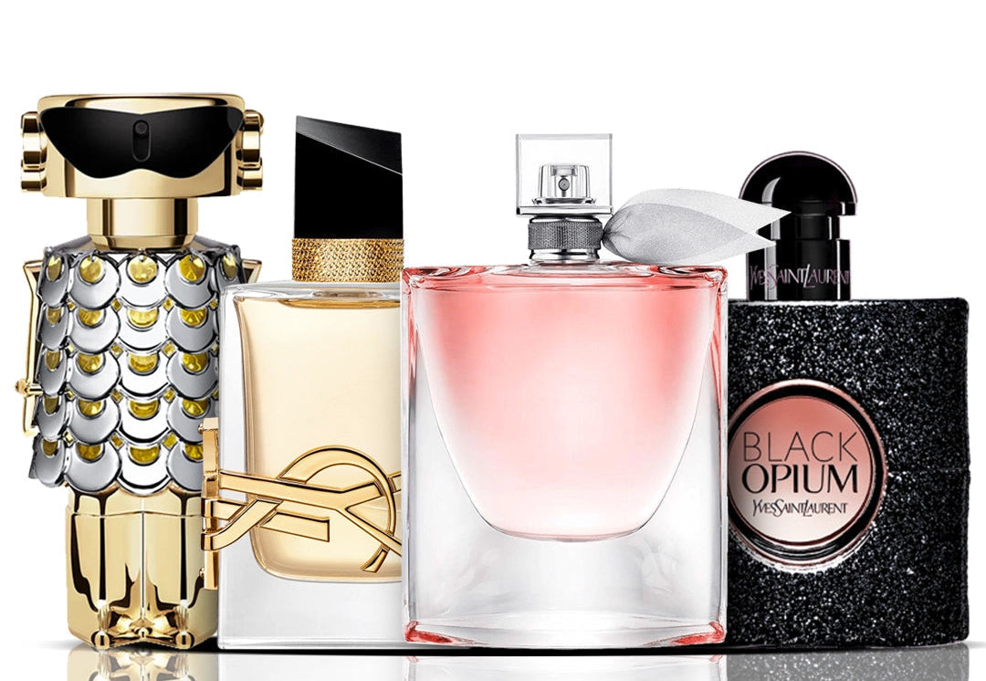 Set de 4 perfumes | Libre + La Vie Est Belle + Black Opium + Fame 100 ml