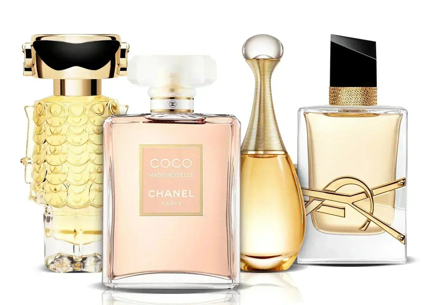 Set de 4 perfumes | Fame, Coco Mademoiselle, J'adore i Libre (100 ml)